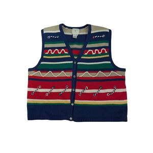 Susan Bristol Vintage Vest 1996 Womens Size‎ XL